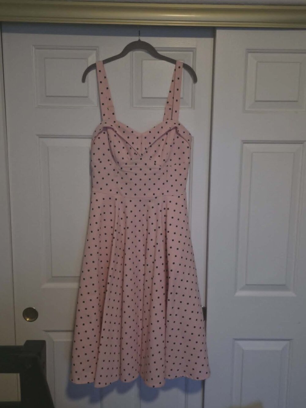 Vixen by Micheline Pitt Maneater Swing Rose Pink Polka Dots